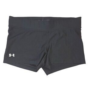 Under Armour Womens Black Compression Shorts XL Moisture-Wicking Stretch Fabric